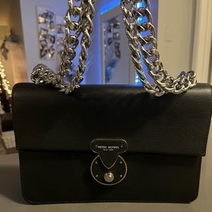 Henri Bendel Black Warren St Chain
Monogram Shoulder Bag NEW NEVER USED